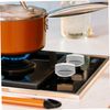 PartyKindom 5pcs Stainless Steel Gas Stove Knobs Replacement Gas Cooker Switch Knobs Easy Install Operate Suitable for Home Restaurant More