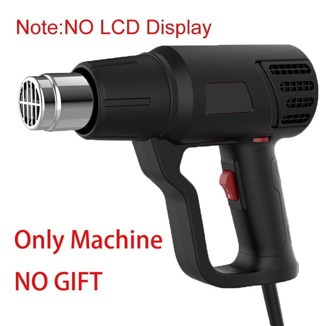 220-240V eu plug digital heat gun lcd display electric hot air gun hair  dryer heat soldering shrink wrapping thermal power tools