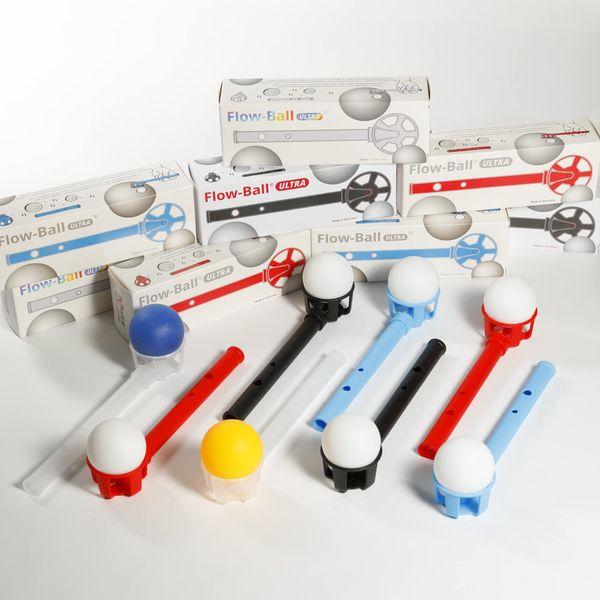 Flow-Ball ULTRA® 10er Set rot, schwarz, transparent und blau