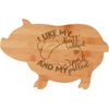 Cutting Board Bamboo Pig Laser Engraved