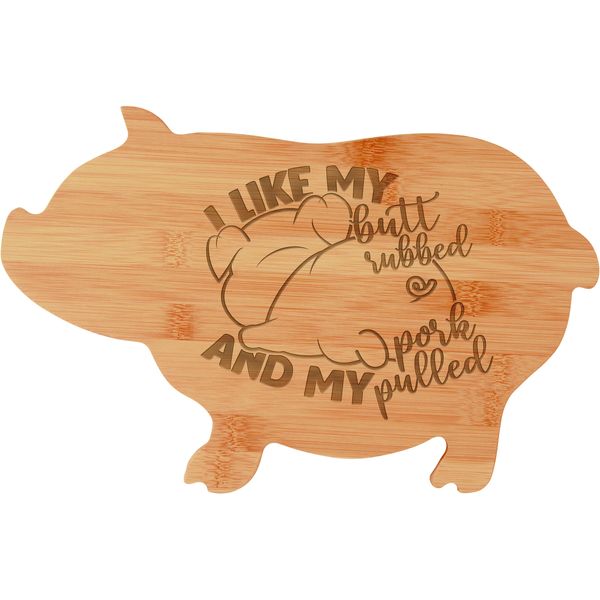 Cutting Board Bamboo Pig Laser Engraved