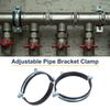 sourcing map 3 Pcs Split Ring Pipe Hanger, 140mm/5.5inch Adjustable Pipe Bracket Clamp Wall Ceiling Mount Pipe Strap Support for Plumbing Drainage Pipe Tube