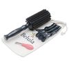 2.5" Medium Belula 100% Boar Bristle Round Brush w/ 3 Clips & Cleaning Tool