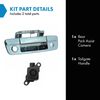 TRQ Rear View Camera Kit Set Chrome for Ram Pickup Truck New