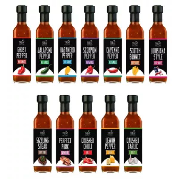 Treat Factory Hot Sauce And Rubs 12 Pack