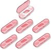 High Toughness Professional Toothpicks Sticks Dental Floss Picks 20 Picks Threader Flosser with 2 Storage Cases, flossing for Family,Hotel,Travel (7 Girly Pink)