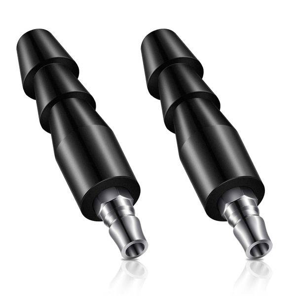 Zhanmai 2 Pcs Vac U Lock Adapter Quick Air Connector Quick Connector Device (Black)