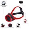 Dog Muzzle for Small Medium Dogs Breathable Mesh Dog Muzzle with Adjustable Hook Soft Dog Muzzle Puppy Muzzle to Prevent Biting Chewing and Certain Barking (Red,S)