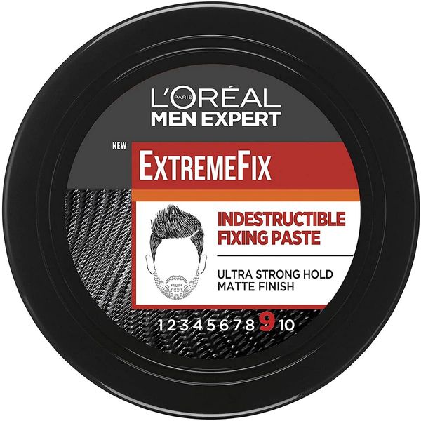 L’Oreal Men Expert Hair Style Paste, Extreme Fix Extra Strong Hold Hair Product Invincible Paste