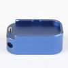 2 Pack BLUE Weighted Magazine Base Plate Compatible with Glock 9mm/.40