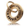 UKR Designs Solid Brass or Stainless Steel Deep Engraved Dog Tag/Pet ID