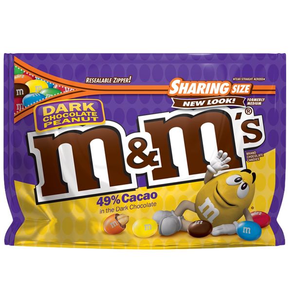 M&M'S Peanut Dark Chocolate Candy Sharing Size 10.1-Ounce Bag