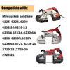 Easy Install 6" Rubber Bandsaw Pulley Tires - Compatible with Milwaukee, 2 Pack
