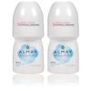Almay Roll-On Antiperspirant & Deodorant, Fragrance Free - 2pc