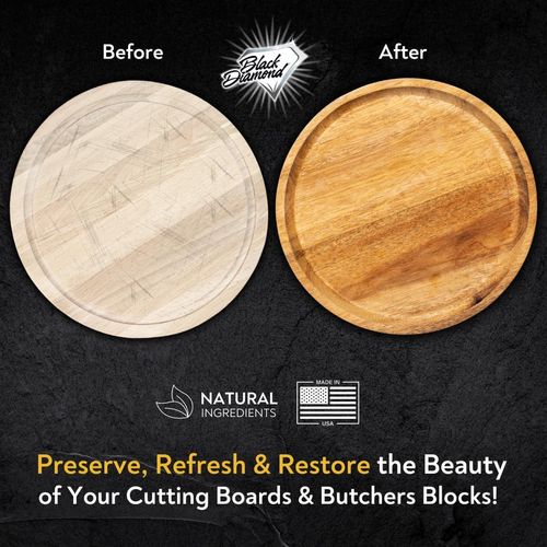 Wood Cutting Board Oil, Wax, and Conditioner. A Food-Grade Mineral Oil Alternative. Refined Coconut Oil (MCT), Beeswax, and Carnauba Wax. The Perfect Blend For Cutting Boards and Butcher Blocks. 5oz.