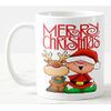 Merry Christmas 04, 11 oz Large Handle Ceramic Mug