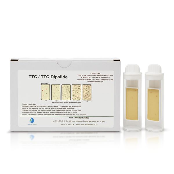 DTK-TAW Test All Water - TTC/TTC Dipslides | Dual-Sided Test Strips for ...