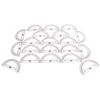 hand2mind Clear, Plastic, Student Math Protractor Set for Classroom (Pack of 100)