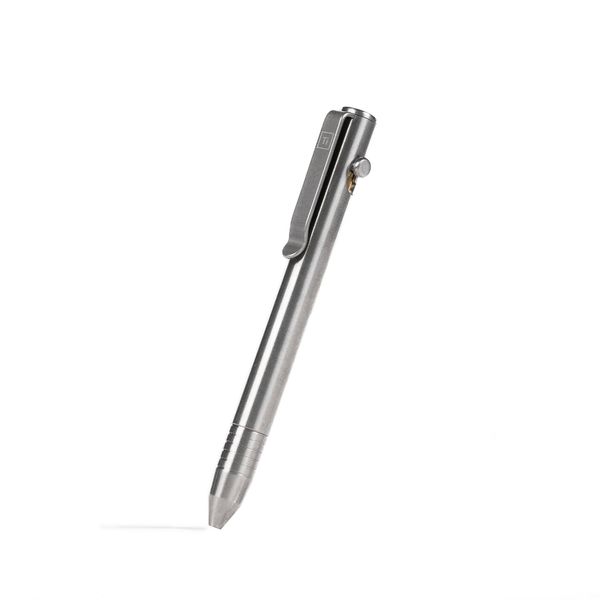BIG IDEA DESIGN Base Line Bolt Action Pen (Titanium Raw)