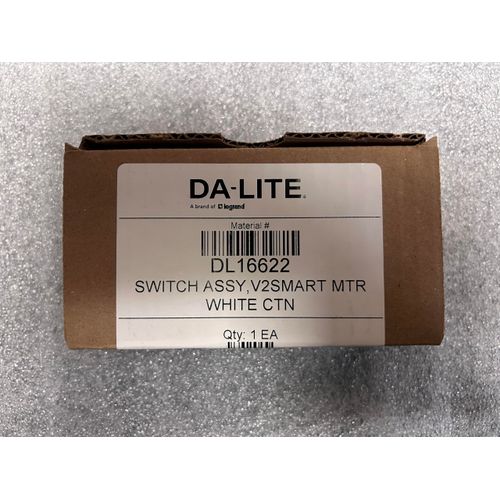 Da-Lite DL16622 Smart Low-Voltage Wall Switch (White)
