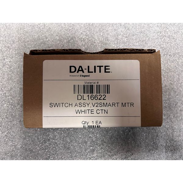 Da-Lite DL16622 Smart Low-Voltage Wall Switch (White)