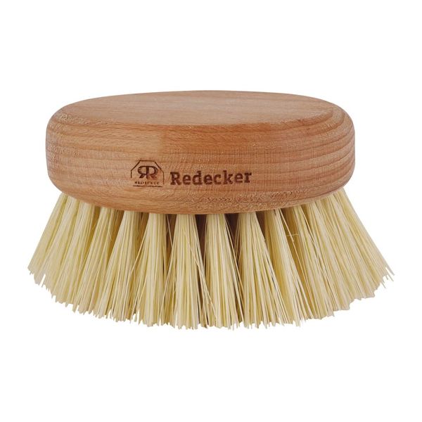 Redecker Round Massage Brush, Tampico Fiber Bristle and Oiled Beechwood, 3-Inch Diameter, Made in Germany
