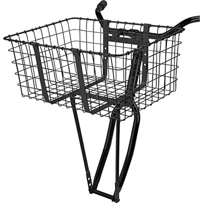 Wald 157 Front Giant Delivery Bicycle Basket (21 x 15 x 9, Black)