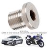 VOBOR O2 Oxygen Sensor Plug, Oxygen Blanking Plug M12 1.25mm, Oxygen O2 Lambda Sensor Blanking Plug Cap Bang Motorcycles Cars Accessory