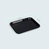 9inch Rectangular Plastic Tray,Storage Tray, Black Serving Tray For Hotel,Home,Restaurant Organizer Plate,22.8 * 16.6CM