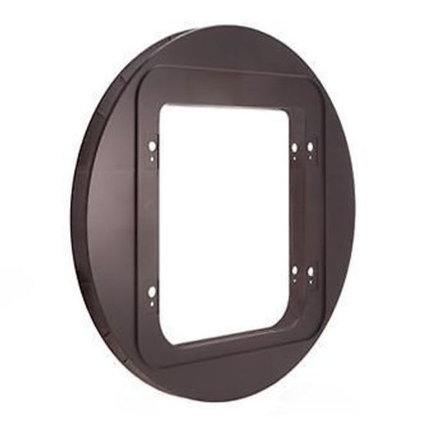 SureFlap Microchip Pet Door Mounting Adaptor-Brown-Small (for Cat Door)