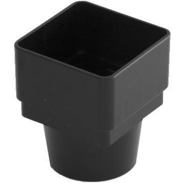 RWSD2BL Black Marshall Tufflex Downpipe Adaptor 65mm Square to 68mm Round