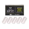 Double Edge Safety Razor blades by Kai Xfit (5 Blades); Durable Stainless-steel Razor blades with Superior Cutting Edge for Precision Shaving; Multiple Uses; Conveniently fits all Double-Edge Razors