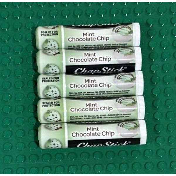 Five Chapstick Mint Chocolate Chip Ice Cream Lip Balm Lot New