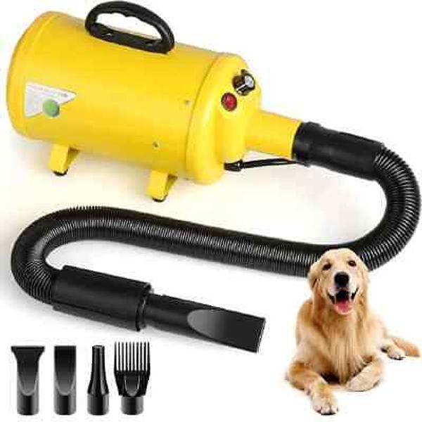 Dog Hair Dryer, 3.8HP 2800W Pet Grooming Blower for Large Dogs Hair Force Blaste