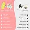 CcHhyyt 6pcs/Set Cartoon Shape Soft Rubber Knobs Round Shape Knobs for Cabinet Handle pulls Drawer Knobs for Closets Organizer Box Bookcase (Mix, Pink)