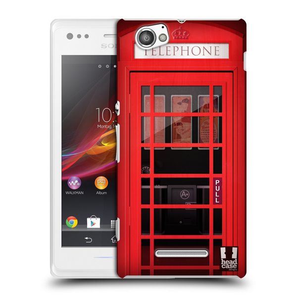 Head Case Designs K6 Telephone Booth Protective Snap-on Hard Back Case Cover for Sony Xperia M C1905 C1904