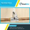 SharkBite 3/4 x 3/4 x 1/4 Inch Compression Tee Stop Valve, Push to Connect Brass