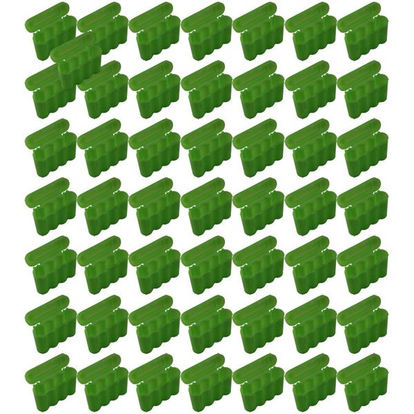 50 EBC Battery AA AAA CR123A Green Battery Holder Storage Cases