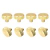 uxcell Flat Brass Bolt Grip Knobs with Knobs M3x4mm Fasteners for Home Electronics Machinery Set of 8