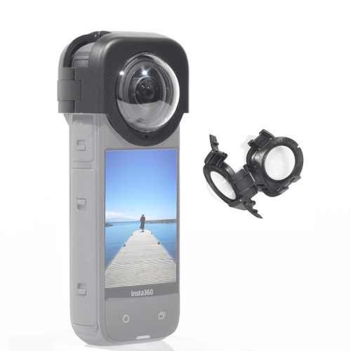 Fotoleey Buckle Type Lens Guard for Insta360 X4 Tempered Glass, 9H Hardness, High Light Transmittance