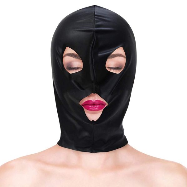 maindobaindo Glossy Stretch Eyes Mouth Open Mask