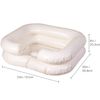 DMI Portable Shampoo Bowl, Inflatable Shampoo Bowl and Wash Basin for Bedside and In Bed Hair Washing, Hair Cuts and Hair Coloring for the Elderly, Disabled, Bedridden and Handicapped, 24 X 20, White