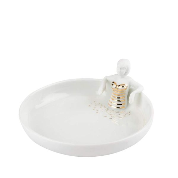 Porcelain stories bowl "Swimming pool"