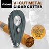 Xikar Cigar Cutter Measures 3, Granite Gray 200SL