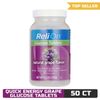 ReliOn Natural Grape Flavor Glucose Tablets, 50 Count