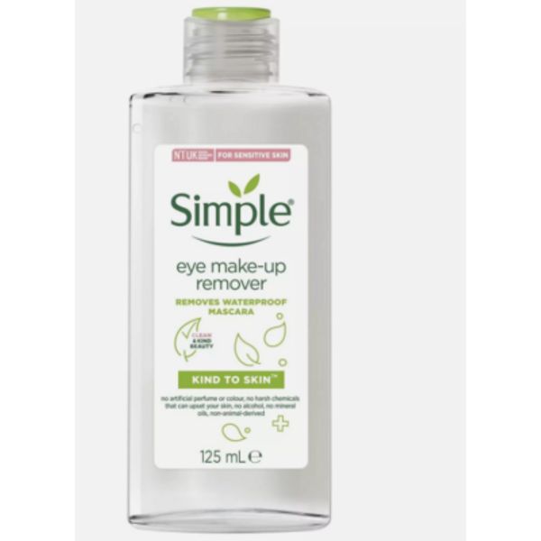 Simple Kind To Eyes Eye Make Up Remover 125 ml  x6 pack