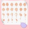 LUYING Makeup Sponge Samcos Cushion Funde Puff 5 Color Set Makeup Puff Soft Absorbent