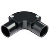 5 x 20mm Black Pvc Conduit Ispection Elbow Bend