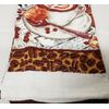 3 pc Towels Set, 2 Polycotton & 1 Microfiber, COFFEE CUP, FLOWER & BEANS,Sunrise