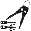 Wisdompro Screwdriver Keychain Plus Negative EDC Multi-functional Tool Mini Size Portable Screwdriver Set of 2 Black